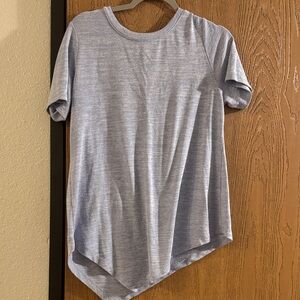 Heather Blue Women's Short Sleeve Top